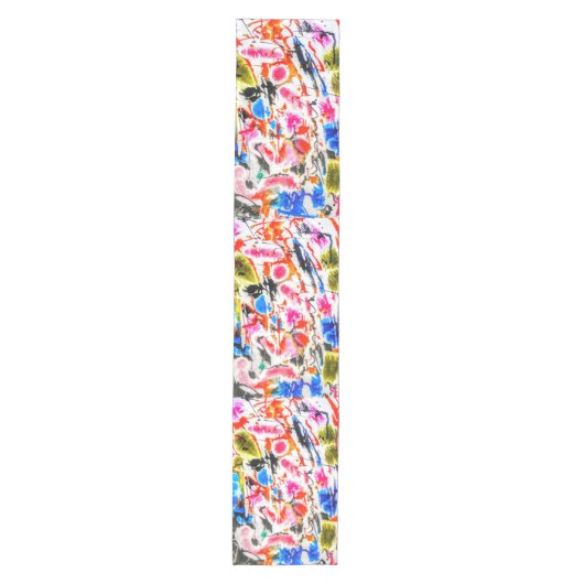 Abstracte patroontafel runner medium tafelloper (Voorkant)