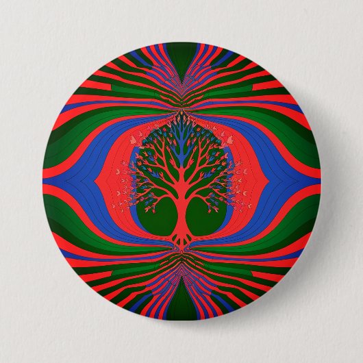 ABSTRACTE PATTERNRound, groot, 3 inch Ronde Button 7,6 Cm (Voorkant)