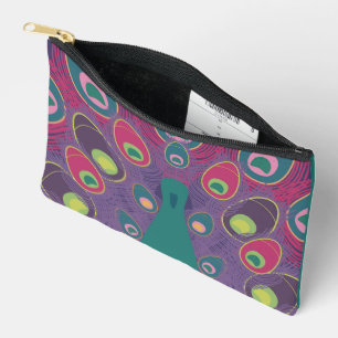 Abstracte Pauw Paarse Moderne Kunst Etui