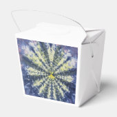 Abstracte Pauwveer Voedseldoos Bedankdoosjes (Achterkant)