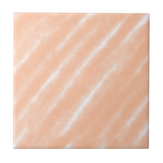 Abstracte Peach Fuzz Waterverf Bold Modern Minimal Tegeltje (Voorkant)