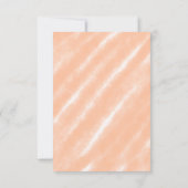 Abstracte Peach Fuzz Waterverf Modern Minimalist Bedankkaart (Achterkant)