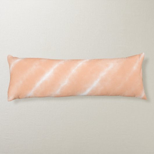 Abstracte Peach Fuzz Waterverf Pattern Modern Lichaamskussen (Achterkant)