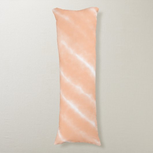Abstracte Peach Fuzz Waterverf Pattern Modern Lichaamskussen (Voorkant Verticaal)