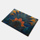 Abstracte Peacock Art Deco Deurmat (Schuin)
