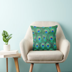 Abstracte Peacock Feather Cushion Sierkussen