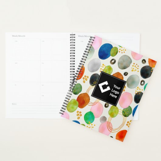 Abstracte pebble Gold Glitter Art Planner (Display)