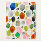 Abstracte pebble Gold Glitter Art Planner (Achterkant)