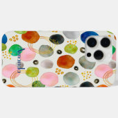Abstracte Pebble Waterverf Art Naam of Monogram Case-Mate iPhone Case (Achterkant (horizontaal))