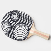 Abstracte peddels tafeltennisbatje (Zijkant)