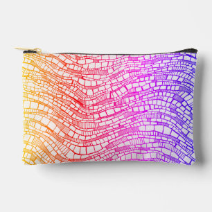 Abstracte pen- en inkt geometrische vormen etui