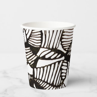 Abstracte Pen Krabbel Kronkel Tekening Papieren Bekers