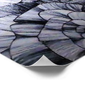 Abstracte pen Kunst van bloemen Poster (Hoek)