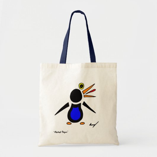 Abstracte Penguin Canvas tas (Voorkant)