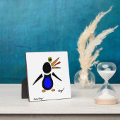 Abstracte Penguin Plaque Fotoplaat (Insitu)