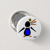 Abstracte Penguin Round Button (Voorkant /achterkant)