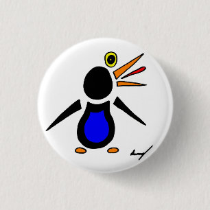 Abstracte Penguin Round Button