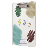 Abstracte penseellijn met bodembedekking klembord (Links)