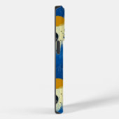 Abstracte penseelstreekstippen met aangepaste naam Case-Mate iPhone case (Achterkant / Rechts)