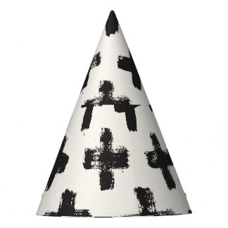  Abstracte penseelstreken achtergrond Feesthoedjes