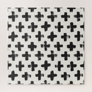 Abstracte penseelstreken achtergrond Legpuzzel