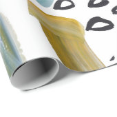 Abstracte penseelstreken cadeaupapier (Rol Hoek)