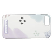 Abstracte penseelstreken Case-Mate iPhone case (Achterkant (Horizontaal))