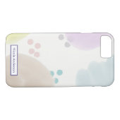 Abstracte penseelstreken Case-Mate iPhone case (Achterkant (Horizontaal))
