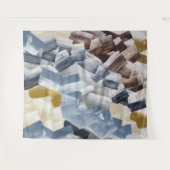 Abstracte penseelstreken in neutrale en aardetinte wandkleed (Voorkant (horizontaal))