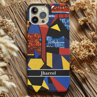 Abstracte pensioencadeaus voor Afro-Amerikaanse va iPhone 16 Hoesje