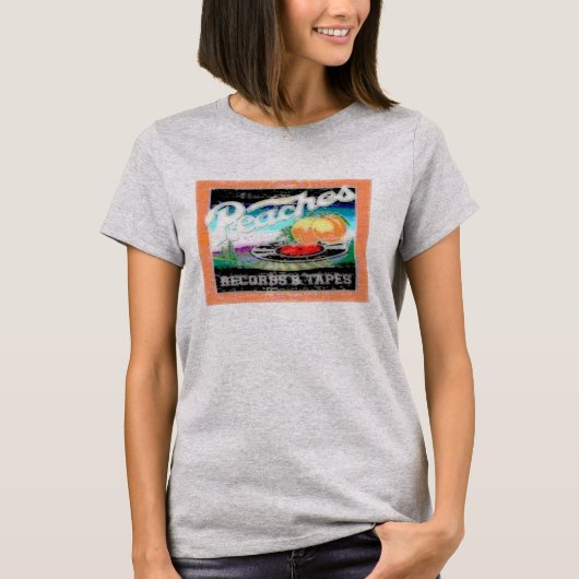 Abstracte perziken t-shirt (Voorkant)