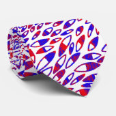 Abstracte petalen - Kleurstructuur Stropdas (Opgerold)