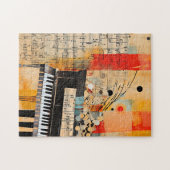 Abstracte Piano Montage kunst Legpuzzel (Horizontaal)