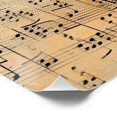 Abstracte Piano Montage kunst Perfect Poster (Hoek)