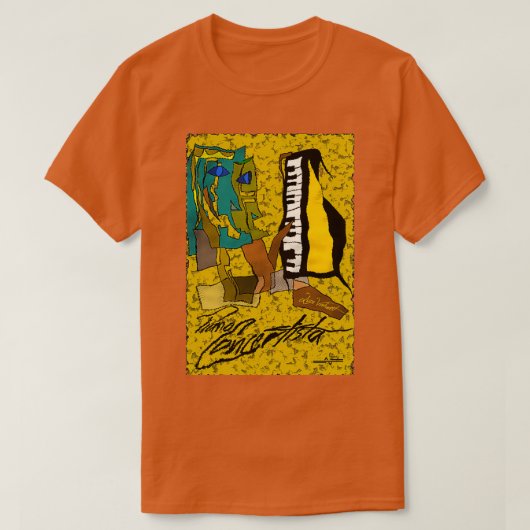 Abstracte Pianokest T-shirt (Design voorkant)