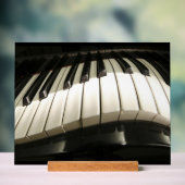 Abstracte pianoketoestel acryl bord (Neutraal)