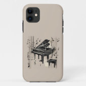 Abstracte Pianokunst Case-Mate iPhone Case (Achterkant)