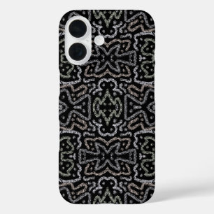 Abstracte Pijl Grunge Patroon En Zachte Pastels iPhone 16 Hoesje