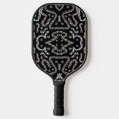 Abstracte Pijl Grunge Patroon En Zachte Pastels Pickleball Paddle (Achterkant)