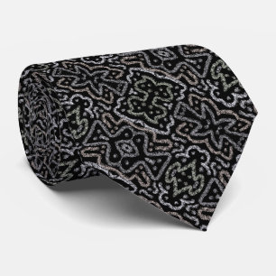 Abstracte Pijl Grunge Patroon Met Zachte Pastels Stropdas