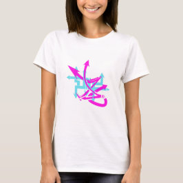 Abstracte pijlen Vrouwenbasis T-shirt
