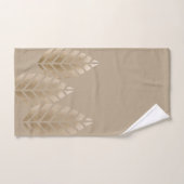 Abstracte pijnbomen van koper en platina bad handdoek (Handdoek)