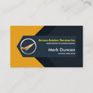Abstracte piloot voor Logistiek van het vliegtuig Visitekaartje