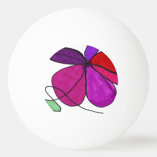 abstracte pingpongbal pingpongballen (Achterkant)