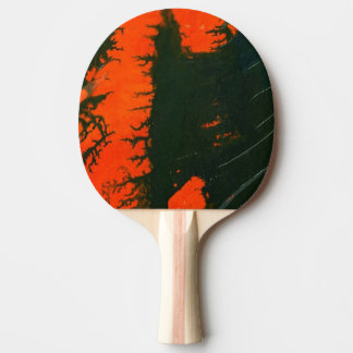 abstracte pingpongpeddel "Swamp Fire #2" Tafeltennisbatje