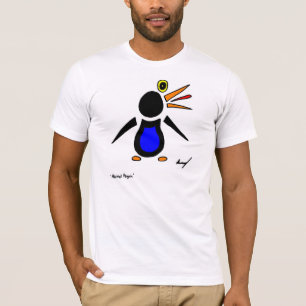 Abstracte Pinguïn T-shirt voor volwassenen van Bel