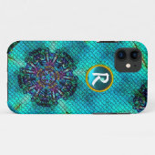 ABSTRACTE PINK BLAUWGROEN BLAUWE MOSAIC STAR GEM M Case-Mate iPhone CASE (Achterkant (horizontaal))