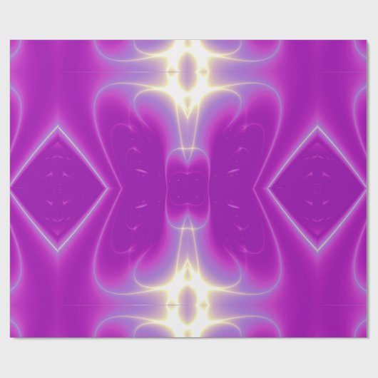 ABSTRACTE PINKFUCHSIELICHTE WAVEN EN ZWEEFSELS CADEAUPAPIER (Vlak)