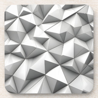 abstracte piramides grijs bier onderzetter