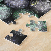 Abstracte planetoïde puzzel legpuzzel (Zijkant)